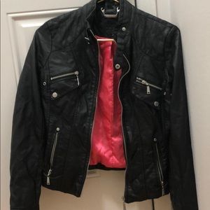 Joujou Moto faux leather jacket